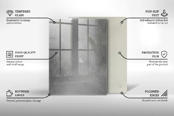 Üveg vágódeszka Természet moha növény