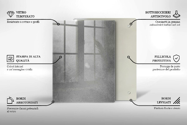 Üveg vágódeszka Természet moha növény