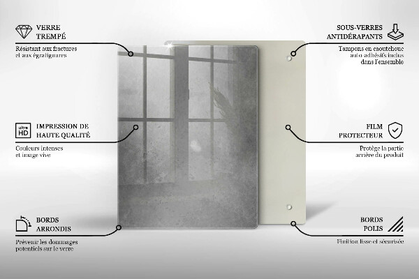 Üveg vágódeszka Természet moha növény