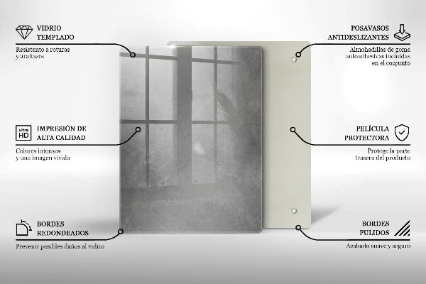 Üveg vágódeszka Természet moha növény