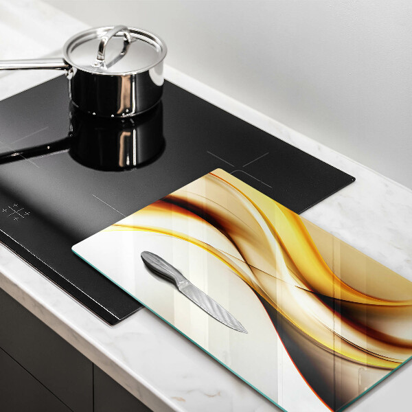 Üveg vágódeszka Absztrakt füst vonalak