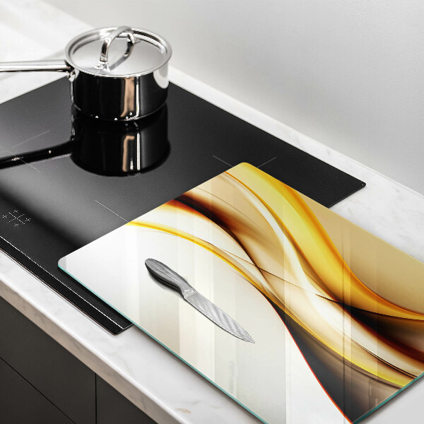 Üveg vágódeszka Absztrakt füst vonalak