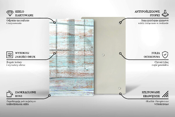 Üveg vágódeszka Régi vintage táblák