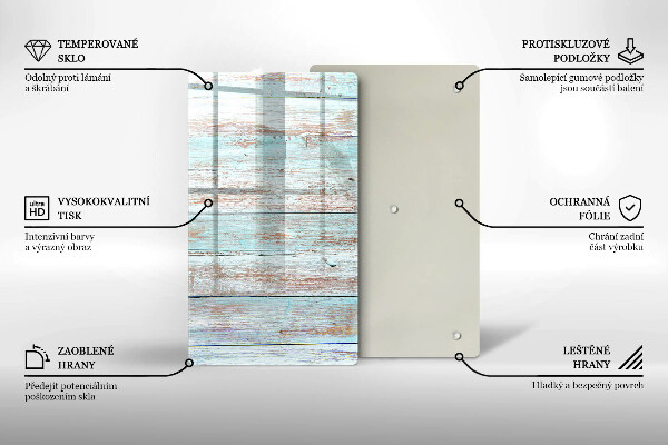 Üveg vágódeszka Régi vintage táblák