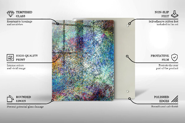 Üveg vágódeszka Régi vintage táblák