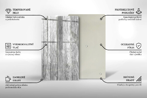 Üveg vágódeszka Régi fa táblák