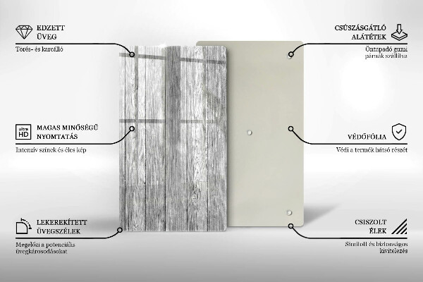 Üveg vágódeszka Régi fa táblák