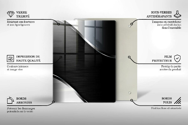 Üveg vágódeszka Régi fa táblák