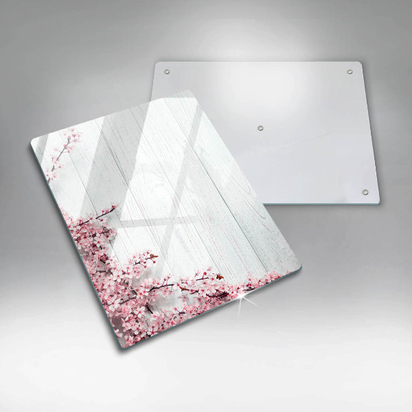 Üveg vágódeszka Virágok a táblákon