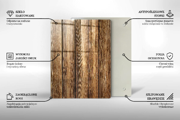 Üveg vágódeszka Virágok a táblákon