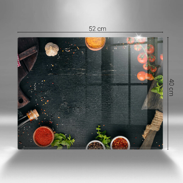 Üveg vágódeszka koktélparadicsom