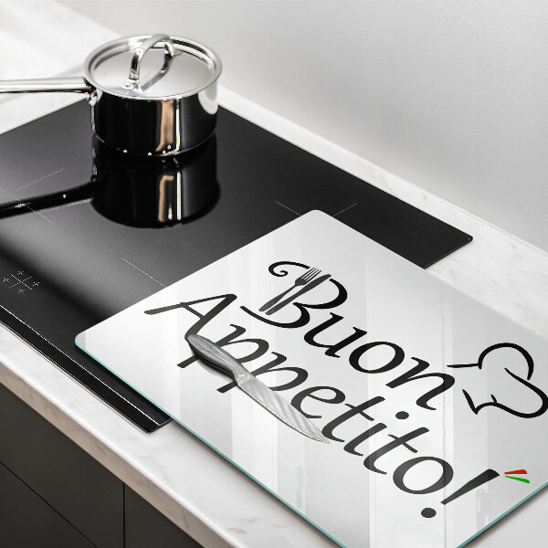 Üveg vágódeszka Buon Appetito!