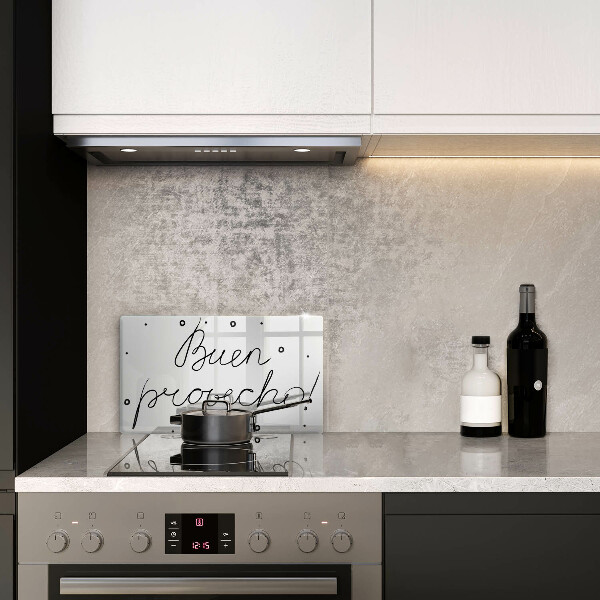 Üveg vágódeszka Buen provecho!