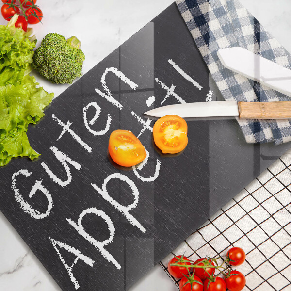 Üveg vágódeszka Guten Appetit!