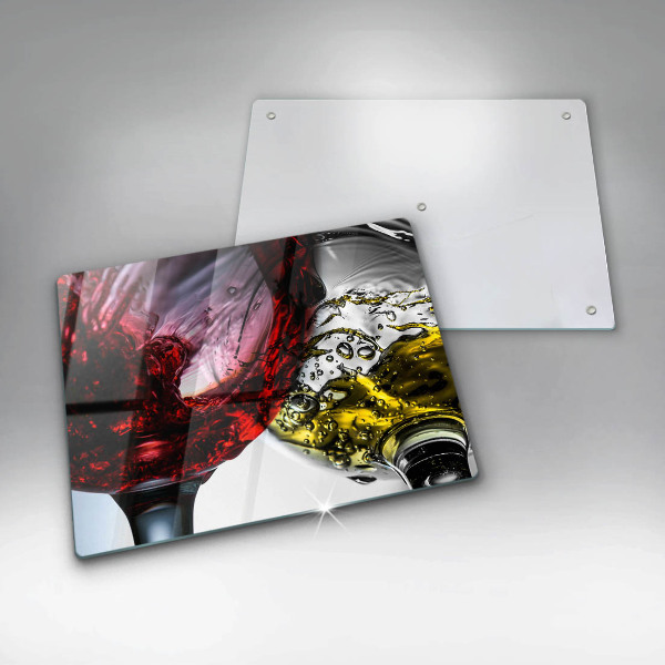 Üveg vágódeszka Pohár bor