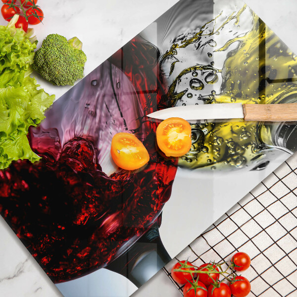 Üveg vágódeszka Pohár bor