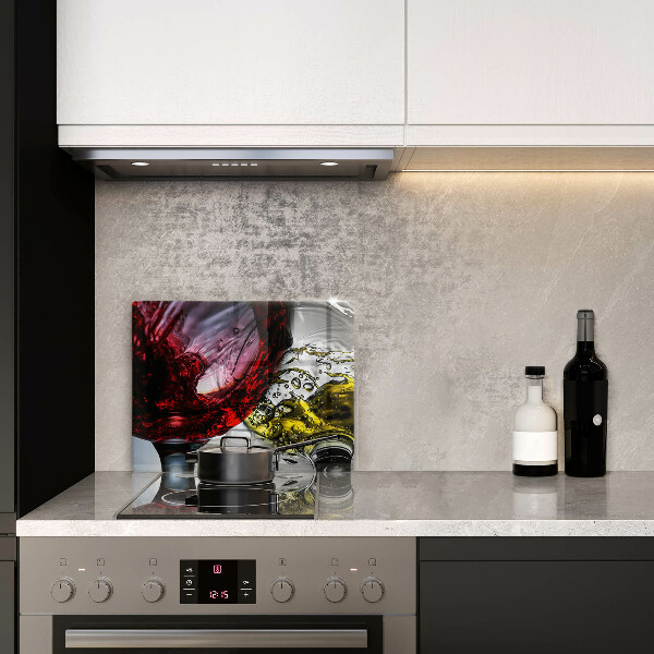 Üveg vágódeszka Pohár bor