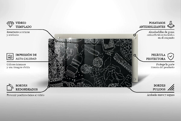 Üveg vágódeszka Konyhai kiegészítők