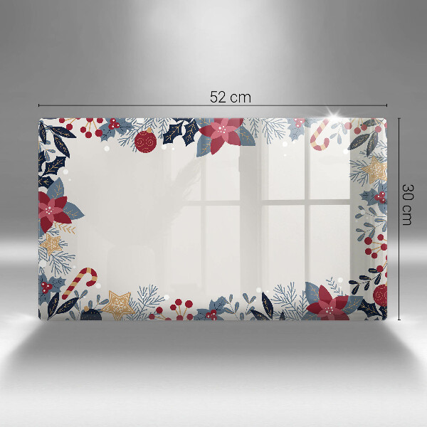 Üveg vágódeszka karácsonyi díszek