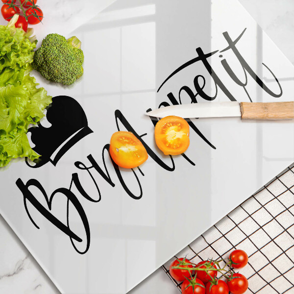 Üveg vágódeszka Bon Appetit