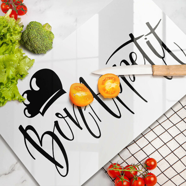 Üveg vágódeszka Bon Appetit