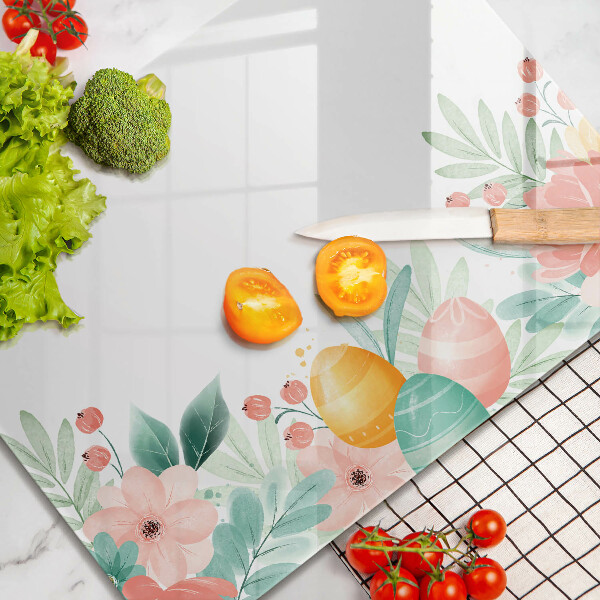 Üveg vágódeszka húsvéti tojás