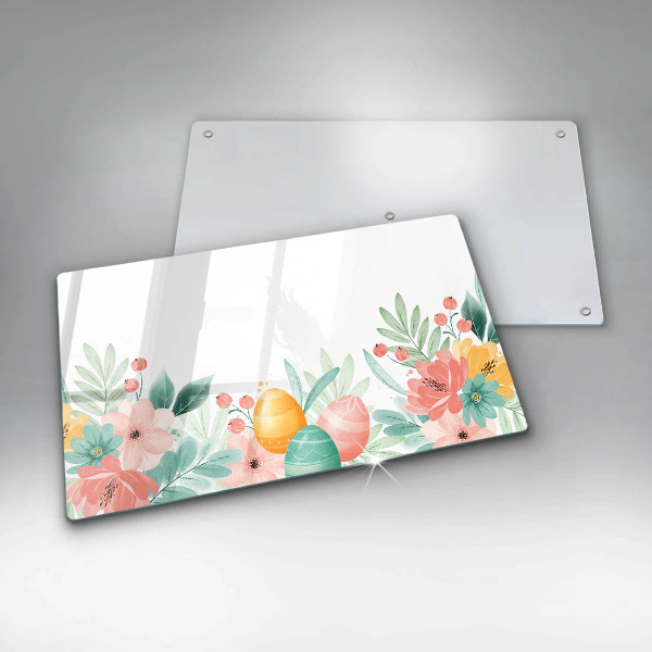 Üveg vágódeszka húsvéti tojás