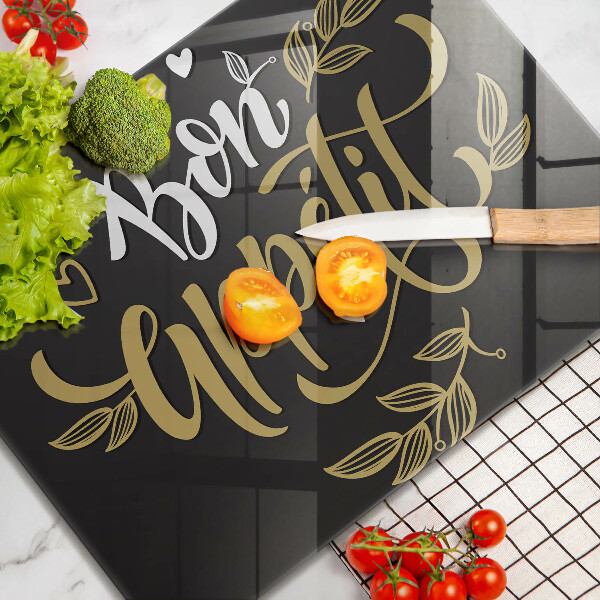 Üveg vágódeszka Bon Appetit