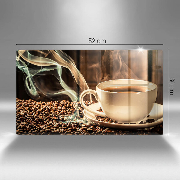 Üveg vágódeszka Csésze és kávébab