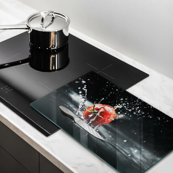 Üveg vágódeszka Paradicsom vízben