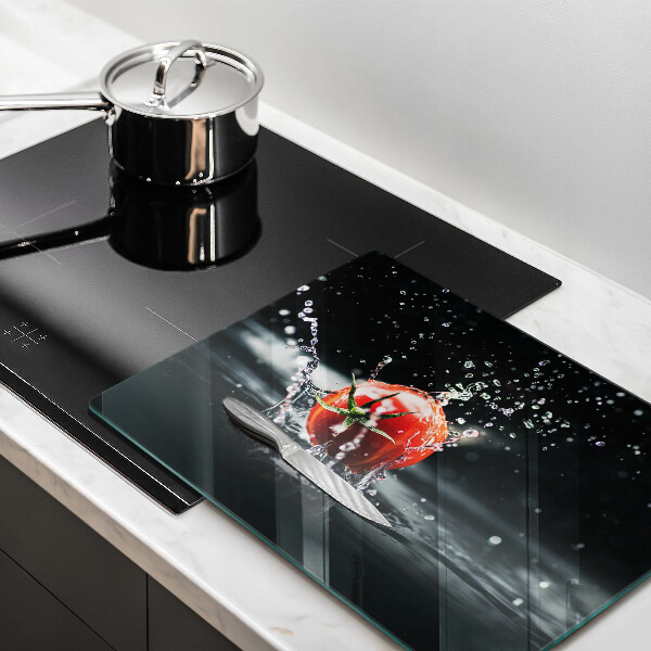 Üveg vágódeszka Paradicsom vízben