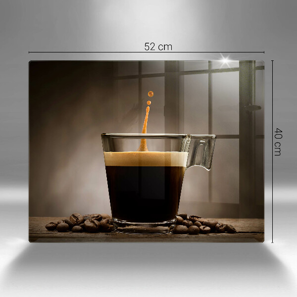 Üveg vágódeszka Üveg és kávébab