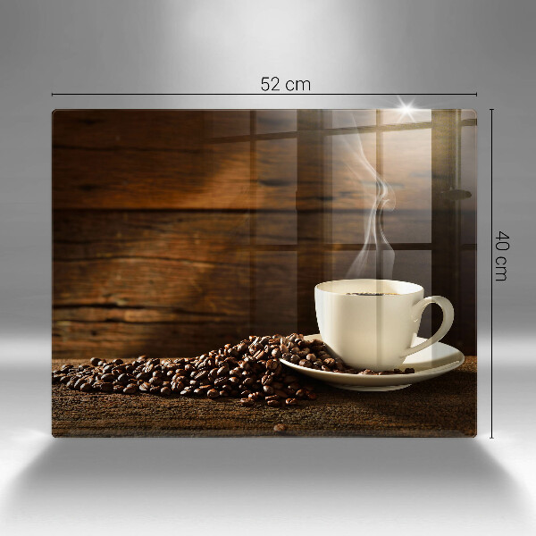 Üveg vágódeszka Fa kávéscsésze