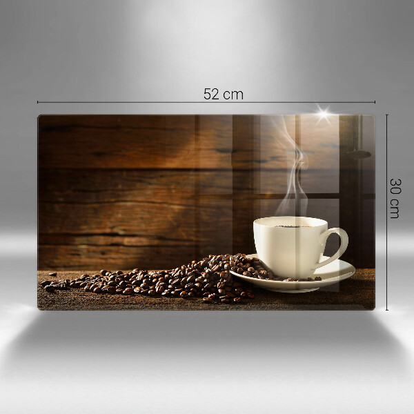 Üveg vágódeszka Fa kávéscsésze