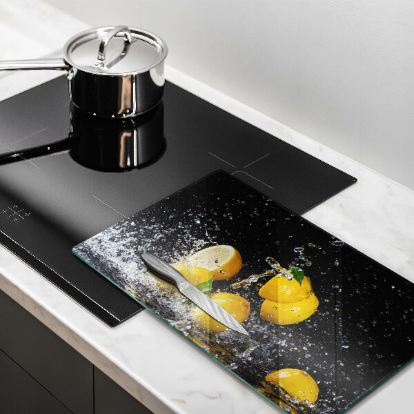 Üveg vágódeszka Lédús citrom gyümölcs