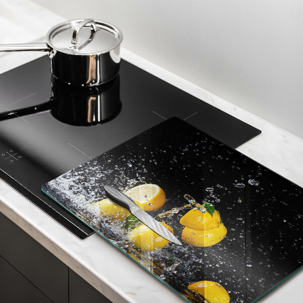 Üveg vágódeszka Lédús citrom gyümölcs