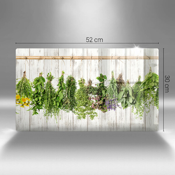 Üveg vágódeszka Szárított gyógynövények és növények