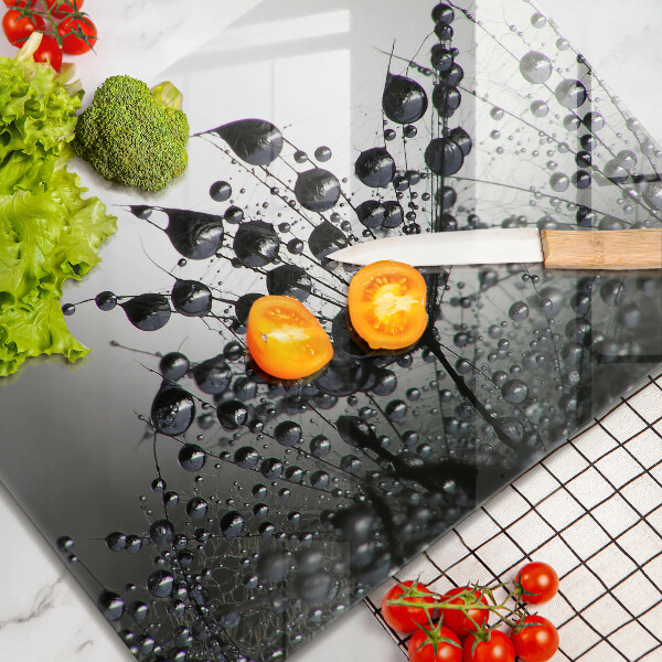 Üveg vágódeszka Pitypang és harmat