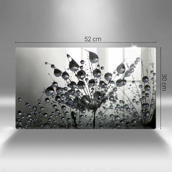 Üveg vágódeszka Pitypang és harmat