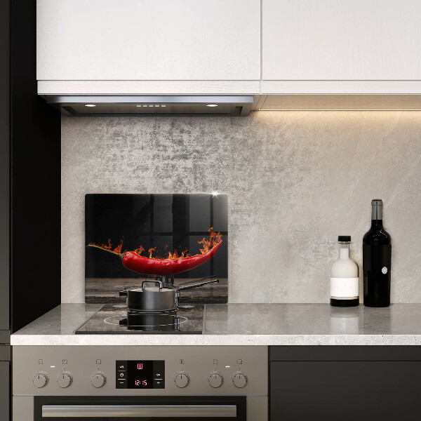 Üveg vágódeszka Csípős chili paprika