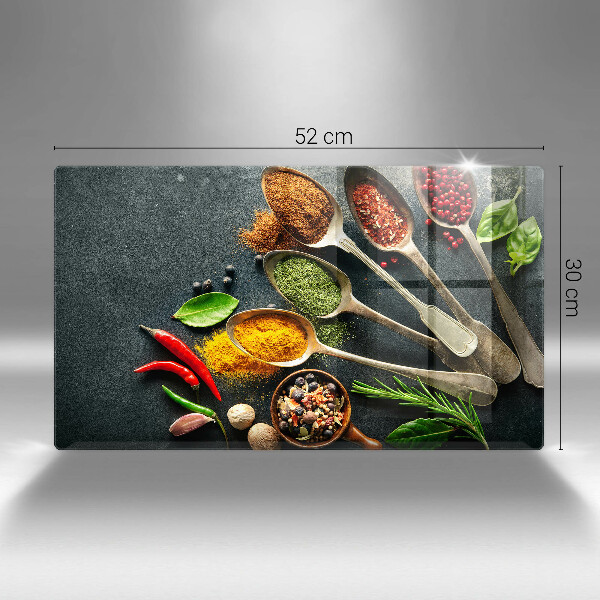 Üveg vágódeszka Konyhai kanál fűszerek