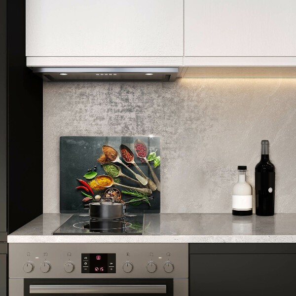 Üveg vágódeszka Konyhai kanál fűszerek