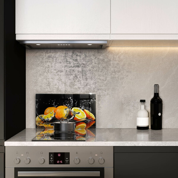 Üveg vágódeszka Lédús narancssárga gyümölcs