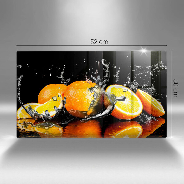 Üveg vágódeszka Lédús narancssárga gyümölcs