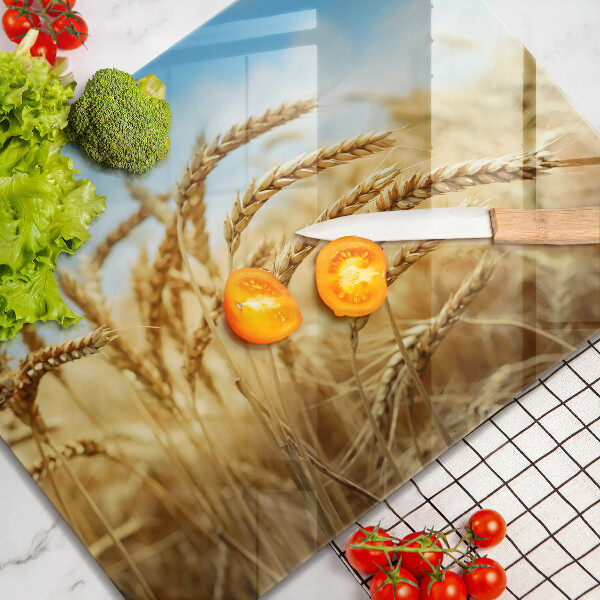 Üveg vágódeszka Kalász gabonafélék a területen