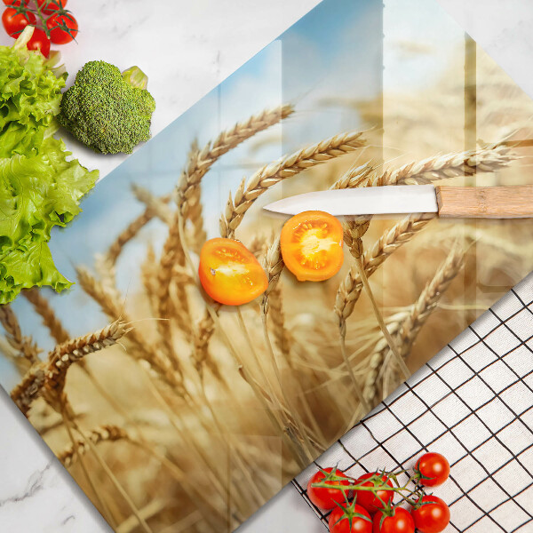 Üveg vágódeszka Kalász gabonafélék a területen