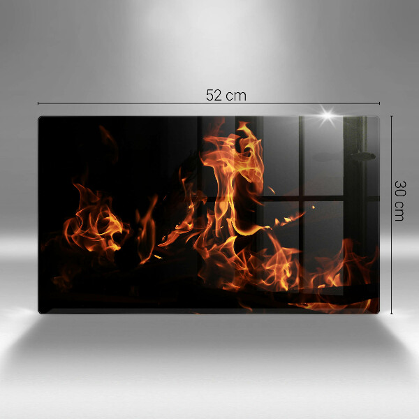 Üveg vágódeszka Gyújts egy élő lángot