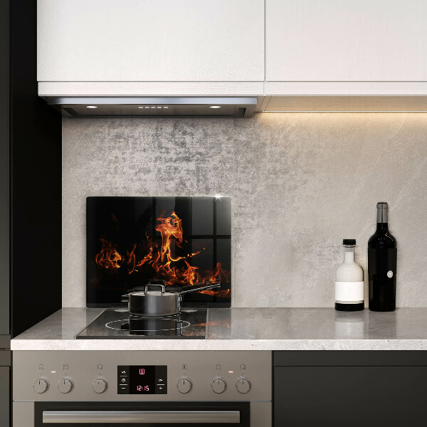 Üveg vágódeszka Gyújts egy élő lángot