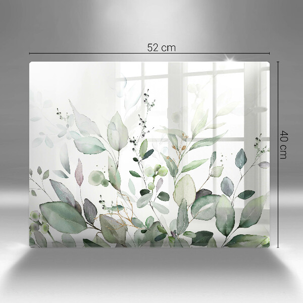 Üveg vágódeszka Akvarell növények