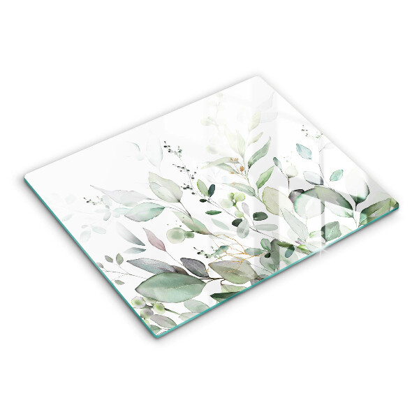 Üveg vágódeszka Akvarell növények